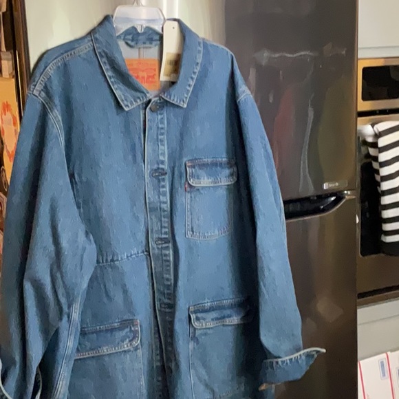 LAST ONE Levi’s Men’s Chore Engineer Denim Jacket Size XXL Retail $125. NWT - Picture 2 of 5